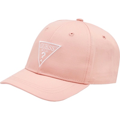 Guess Лятна шапка с козирка Guess - С надпис, розова, S (H3GZ01-WO08O-G6R1-S)