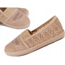 Čipkované tenisky béžové