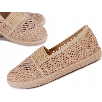 Čipkované tenisky béžové