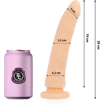 DeltaClub Model Silikónový Medicínsky 20 cm × 4 cm Prírodná