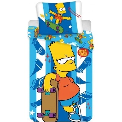 Jerry Fabrics obliečky Simpsons Bart skater obliečky Simpsons Bart skater 140x200 70x90
