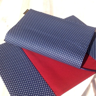 Obal na knihu Puntíky na tm.modré/červená M1096-Light – Zboží Mobilmania