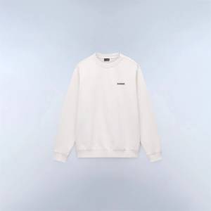 Napapijri Блуза Napapijri Mens Small Box Cotton Crew Sweatshirt - Beige Dimity