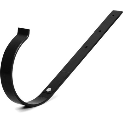 Bryza PVC Kovový držiak žľabu rovný 125 mm čierny