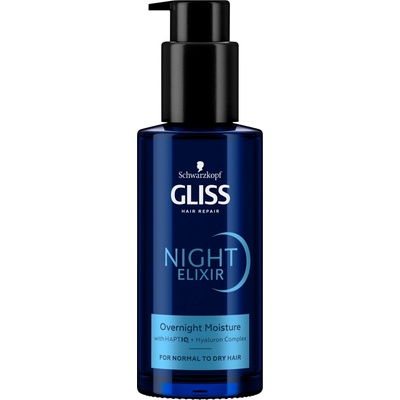 Schwarzkopf Gliss Night Elixir bezoplachový elixír na rozstrapkané končeky vlasov 100 ml