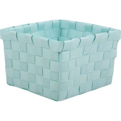 MSV malý úložný organizér, pastelově zelený, PP, 14 x 14 x 9 cm