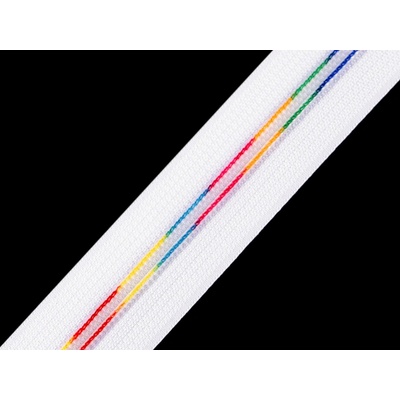 Prima-obchod Duhový zip spirálový No 5 metráž, barva bílá