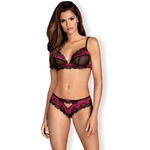 Obsessive Tulia 2 Pcs Set Black L/XL