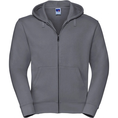 Russell mikina s kapucí 266M Authentic na zip pánská COT10266M25300 convoy grey