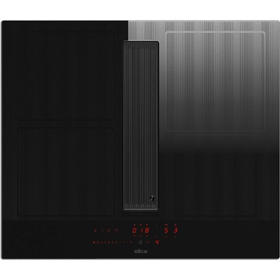 Elica Аспириращ плот за вграждане Elica NikolaTesla Velvet BL/A/60, 7.2 kW, Мощност на абсорбация 620 m3/h, Autocapture, Comfort Silence, Bridge Zone, Stop&Go, Черен (NikolaTesla V BL/A/60)
