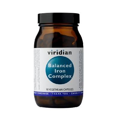Viridian Balanced Iron Complex Komplex železa s vitamínmi 90 kapsúl
