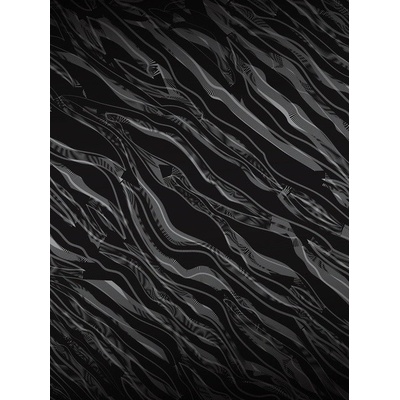 Preinterier Fototapeta panel - PL0158 - Čiernosivé pruhy vlies - 206cm x 275cm