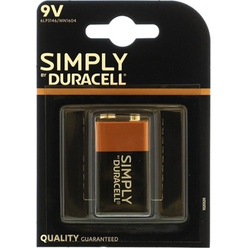 Duracell Батерия алкална Duracell Simply 6LP3146, 9V, 1бр (DUR81427227)