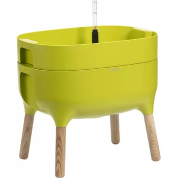 Image 1 of Plastia Саксия с напоителна система Urbalive ниска, светло зелена, Размери на продукт: 51х38х48