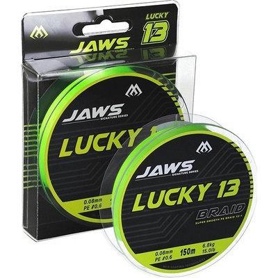 Mikado Pletená Šňůra Jaws Lucky 13 150m 0,10mm 8,70kg – Zboží Dáma