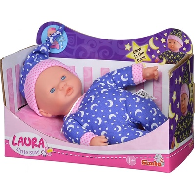 Simba Toys Кукла-бебе Simba Toys - Лаура, със светещи в тъмното дрехи (105010010)