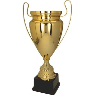 Kovový pohár Zlatý Výška: 41 cm Průměr: 14 cm
