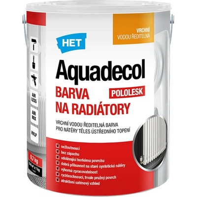 HET Aquadecol Barva na radiátory 0,7 l bílá