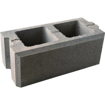 Tvárnice plotová průběžná DITON VISO melír přírodní 200×400×150 mm