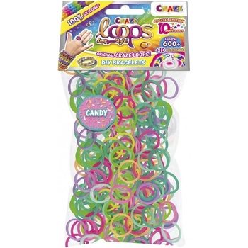 CRAZE Творчески комплект, Craze, Loops, Направи си сам гривни, 600 бр. ластици