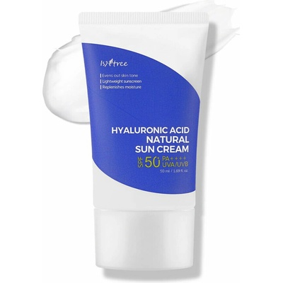 Isntree Hyaluronic Acid Natural Sun Cream SPF50+ Prípravok na opaľovanie 50 ml