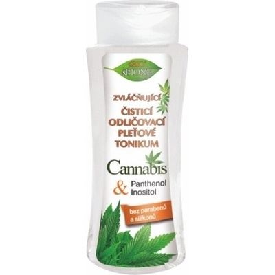 Bione Cosmetics - Cannabis zvláčňující a reg. čistící odličovací pleťové tonikum 255 ml