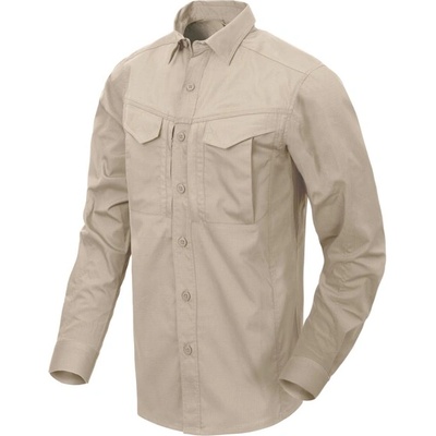 Helikon-Tex Риза DEFENDER Mk2 с дълъг ръкав - PolyCotton Ripstop - бежова (KO-DF2-PR-13)