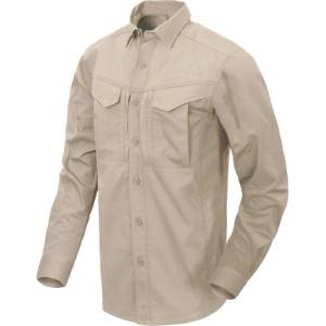 Helikon-Tex Риза DEFENDER Mk2 с дълъг ръкав - PolyCotton Ripstop - бежова (KO-DF2-PR-13)