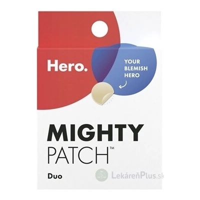 Hero. MIGHTY PATCH Duo hydrokoloidné náplasti na akné (Original 6 ks + Invisible 6 ks) 12 ks