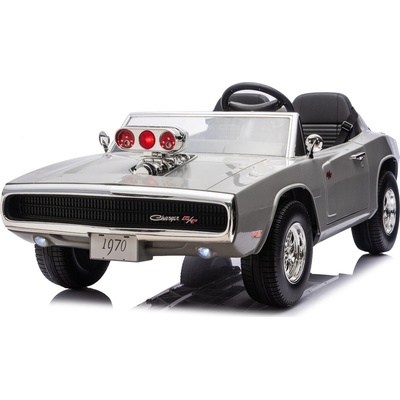 Mamido Dodge Charger R/T 24V 2x200W Dětské elektrické autíčko šedá – Zboží Dáma