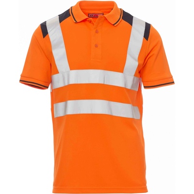 Payper GUARD+ Reflexná polokošeľa oranžová/tmavomodrá L