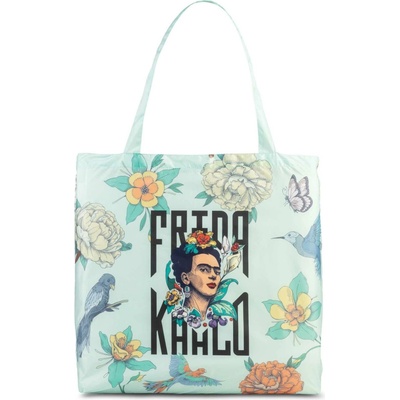 Skladacia nákupná taška Frida Kahlo, zelená