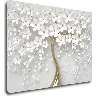 Impresi Obraz Biely strom s kvetinami - 70 x 50 cm