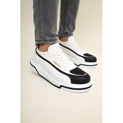 Chekich Унисекс обувки с връзки CH241 - Бели с Черен #359765 (359765_Бяло)