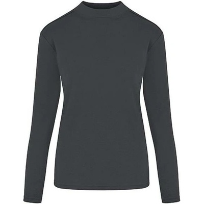 Hrm Dámské triko ke krku HRM206 Dark Grey