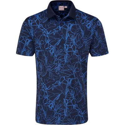 Ping Orlando Men's Polo Shirt M Panske Navy/Bright cobalt