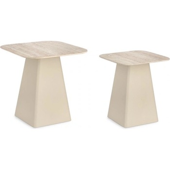 Bizzotto Комплект 2 бр. квадратни холни маси hardy (0747281)