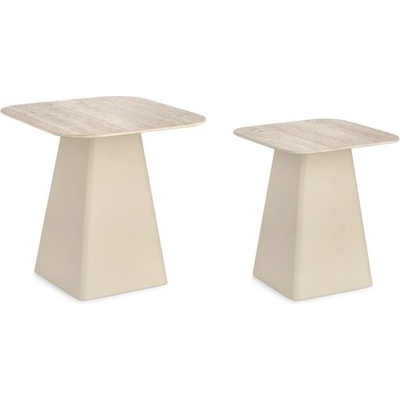 Bizzotto Комплект 2 бр. квадратни холни маси hardy (0747281)