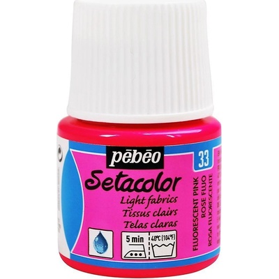 Pébéo Barva na textil Setacolor Light fabric 45 ml Fluo růžová 33