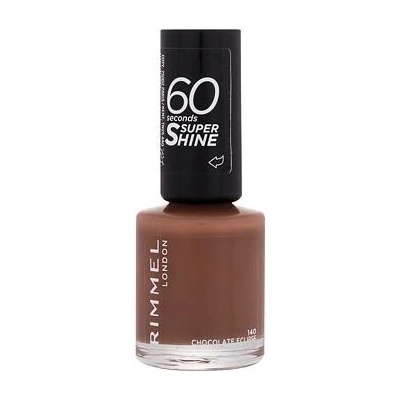 Rimmel London 60 Seconds Super Shine lak na nechty 140 Chocolate Eclipse 8 ml