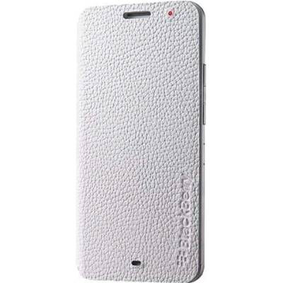 BlackBerry Leather Flip Case ACC-57201-002 - оригинален флип кожен кейс за Blackberry Z30 (бял)
