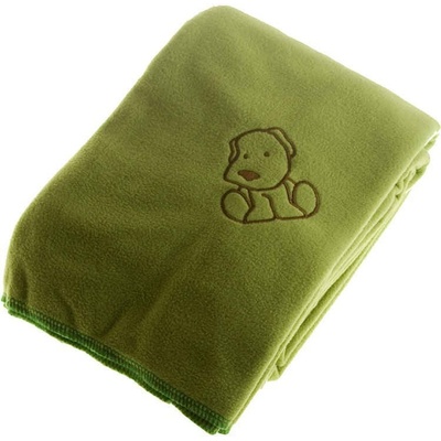 Kaarsgaren dětská flísová deka s pejskem zelená