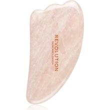 Revolution Skincare Gua Sha Rose Quartz masážní pomůcka na obličej 1 ks