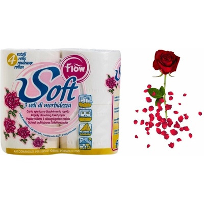 Flow Soft 3-vrstvový 4 ks