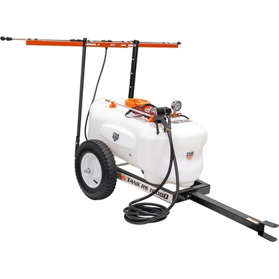 RURIS Пръскачка акумулаторна прикачна 100 л, RURIS RS Tank 10000 - 12V, модулно рамо с 4 дюзи, 5 м маркуч (10000RS025A)