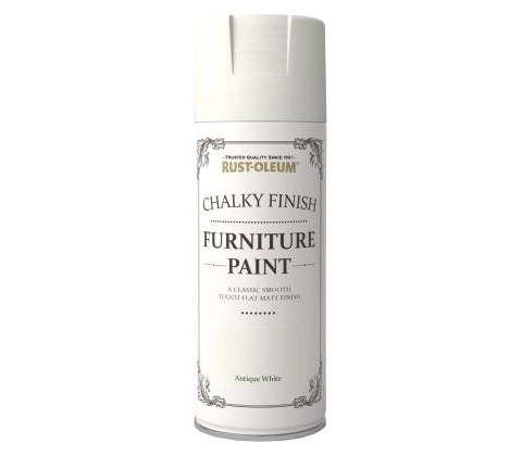 Rust-Oleum Chalky Finish Furniture Paint křídový mat sprej 400 ml antická bílá