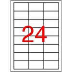 APLI Етикет, 64, 6x33, 8 мм, полиестер, устойчив на атмосферни влияния, бял, APLI, 2400 етикета в опаковка 12966 (12966)