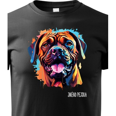 Dětské tričko Bulmastif Černá Canvas tričko 2437