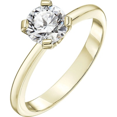 Tiami Prsten ze žlutého zlata s diamantem Luna RLUY23511