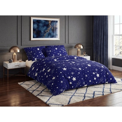 Textilomanie Polybavlna obliečky NIGHT SKY POLY modré 70x90 140x200